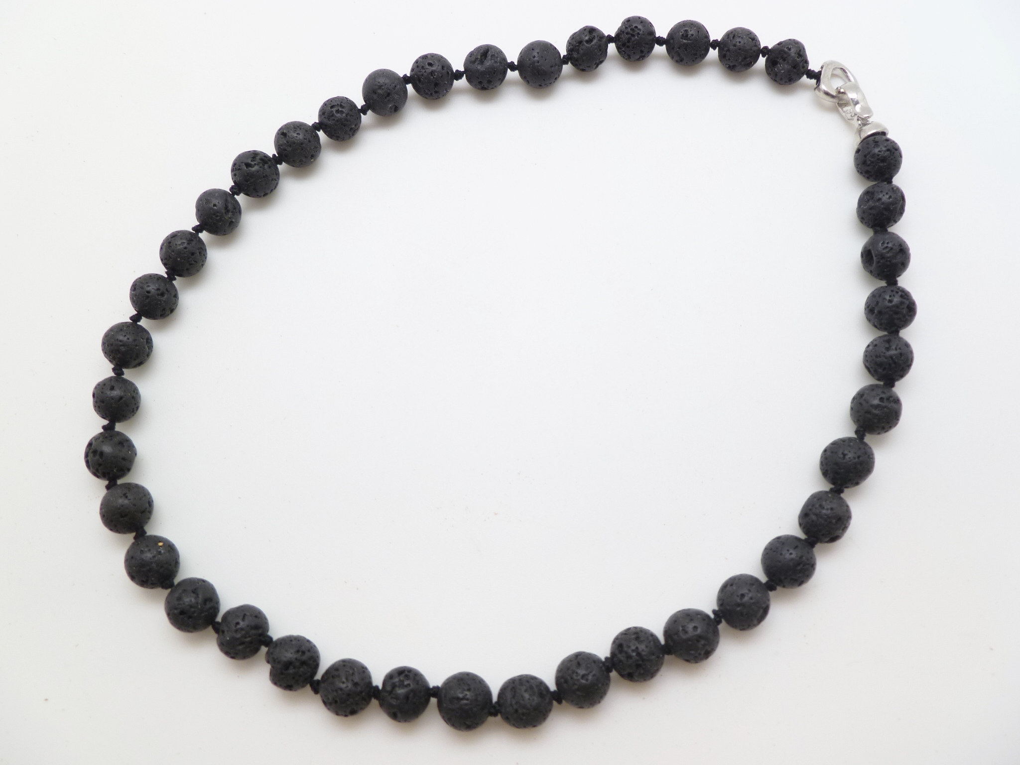 8mm Lava Rock 18" Necklace